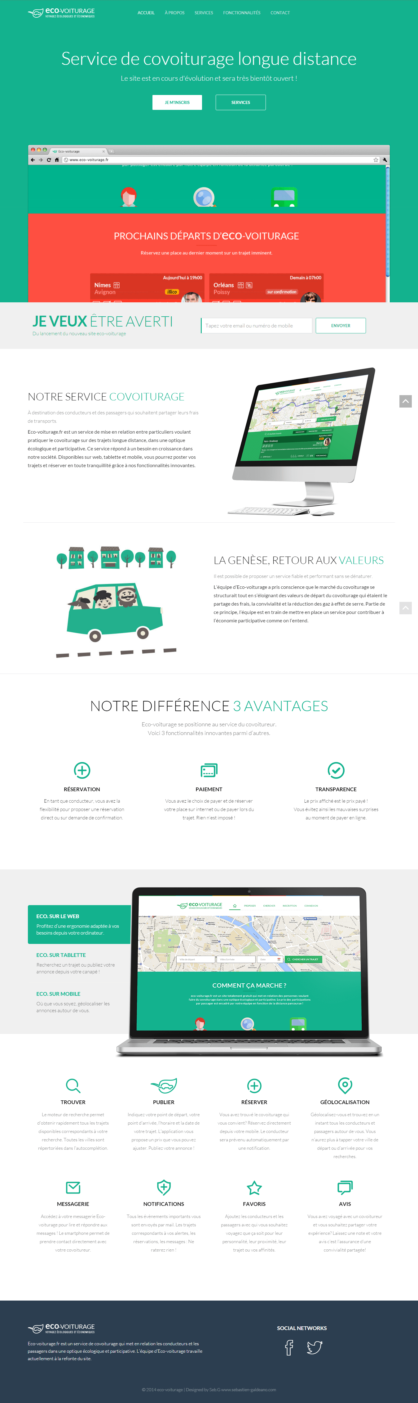 landing page